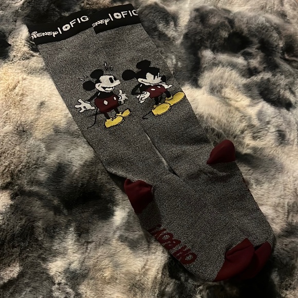 FIGS Mickey Mouse Oh Boy! Sock NWOT Medium - Picture 4 of 6